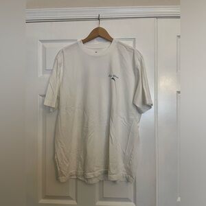 Tommy Bahama men’s t-shirt. Size Large. White with design on back.